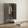 thumbnail image 3 of HOMCOM Wardrobe Closet, Armoire with Drawers and Hanging Rail for Bedroom, 3 of 10