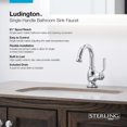 thumbnail image 3 of Kohler Ludington Single-handle Bathroom Faucet, Chrome, 3 of 6