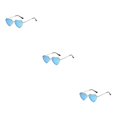 thumbnail image 3 of maskred PVC Heart-Shaped Glasses Non-Slide Silicone Nose Pads And Mulitple Colours For Chic Look Gold Metal silver frame skyblue 3Set, 3 of 6