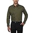 thumbnail image 3 of Van Heusen Chemise Habillée pour Homme à Coupe Régulière en Oxford à Col Boutonné, Vert Foncé, XX-Grand, 3 of 4