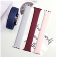 thumbnail image 2 of ALMNVO Solo Loop Strap for Apple Watch Band 44mm 40mm 38mm 42mm Elastic Belt Silicone Bracelet Replacement Wristband Iwatch Series 6 5 4 3 SE 7 45mm 41mm, 2 of 6