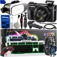 thumbnail image 1 of Canon PowerShot G7 X Mark II Digital Camera with Marvo CM303 Scorpion 3-in-1 Backlit Gaming Combo & Deluxe Streaming Bundle: - Includes: Full Size Keyboard, Mouse, Headset, VR Goggles, and Much More, 1 of 1
