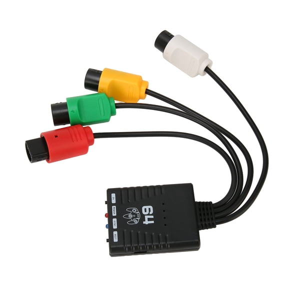 Controller Converter, Multiplayer Controller Adapter Support 4 Player Portable ESP32 Chip Delayless Firmware Updateable Reset Button for Gamepad
