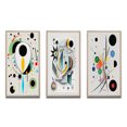thumbnail image 2 of Designart "Ethereal Séance V" Modern Geometric Framed Wall Art Set Of 3 - White Abstract Frame Canvas Set For Living Room Decor, 2 of 6