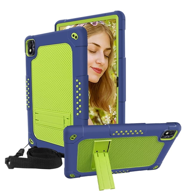 Mignova for TCL Tab 10.1 inch FHD Case,Heavy-Duty Shockproof Kids Friendly Rugged Protective case for TCL Tab 10s 10.1 inch FHD Android 10 Tablet/TCL Tab 10s 10.1 inch FHD Model:9081X (Navy/Green)