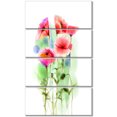 thumbnail image 2 of Esquisse Aquarelle de Fleurs de Coquelicot Rouge - Grande Impression sur Toile Florale, 2 of 3