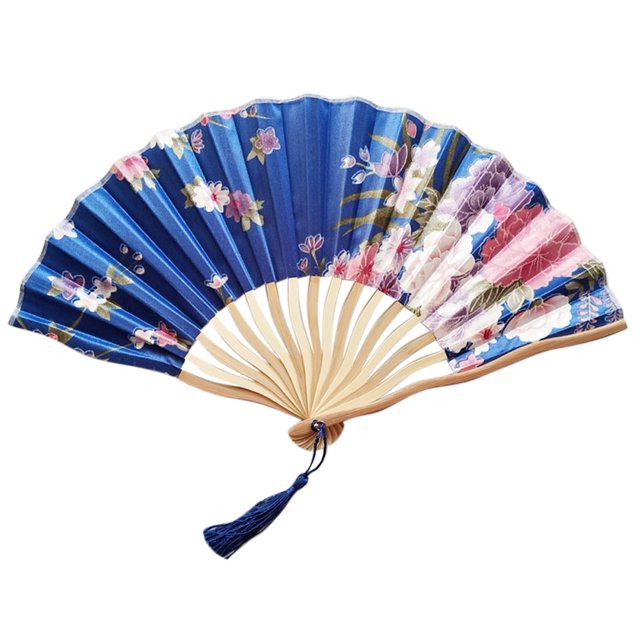 Yhmxh Home and Kitchen,Home Essentials Hand Fan Paper Folding Fan Party Wedding Decor Bamboo Fan