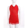 thumbnail image 3 of Ocealan Robe de Danse Latin Jazz pour Filles Enfants Costume de Danse Tango Rumba Samba Scintillant Justaucorps à Franges Rouge 12, 3 of 7