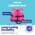 thumbnail image 3 of TRC Recreation Super Soft Child Life Jacket Vest, Small, Flamingo Pink, 3 of 8