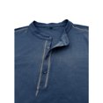 thumbnail image 5 of RXIRUCGD Blouse Décontractée pour Hommes à Manches Longues Col Rond, Bleu Saphir, Taille : 2TG, 5 of 5