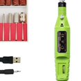 thumbnail image 3 of KLKCMS Portable Electric , Nail File Kit Manicure Pen Sander er for Acrylic, Gel Nails, Green, 3 of 4