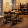 thumbnail image 2 of Ourlova Dining Table Set for 4 Kitchen Table with Upholstered Chairs for Kitchen Room and Small Spaces Retro Table with 4 Upholstered Chairs, 2 of 7