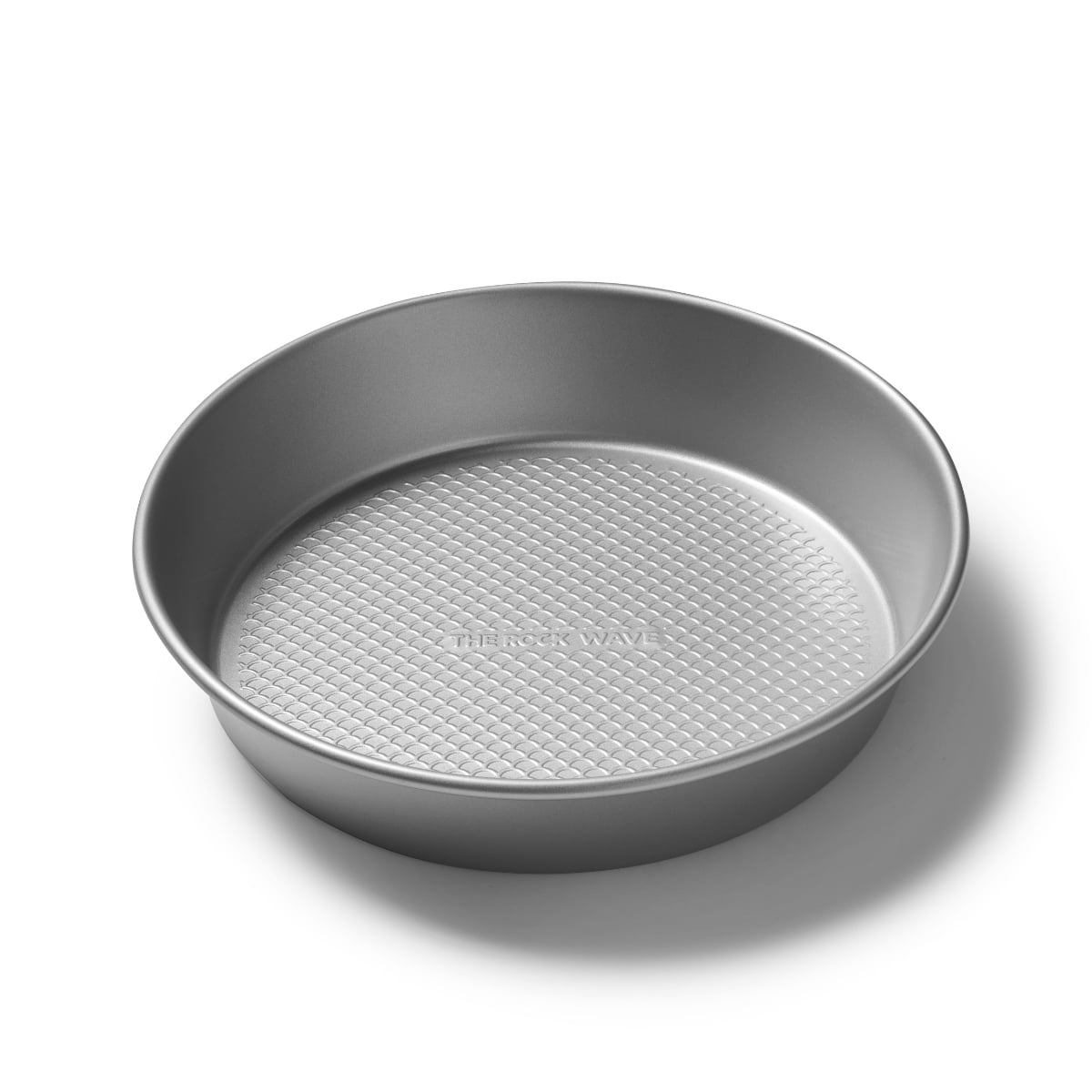 The Rock Wave Round Cake Pan, 9" (23cm) Diameter, Heavy Gauge Carbon Steel Construction, Non-Stick, No PFAS, No PFOA