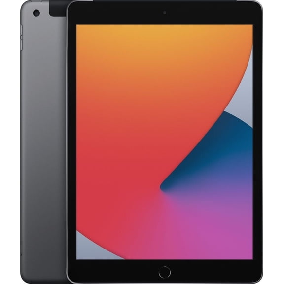 iPad Apple Remis à Neuf 8e Gén. - Wi‐Fi + Cellulaire - 128 Go - Gris Cosmique iPad (2020) 10,2 Po - Déverrouillé - Excellent État