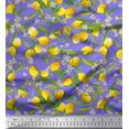 thumbnail image 1 of Soimoi Polyester Crepe Fabric Leaves,Floral & Lemon Vegetable Print Sewing Fabric Yard 52 Inch Wide, 1 of 3