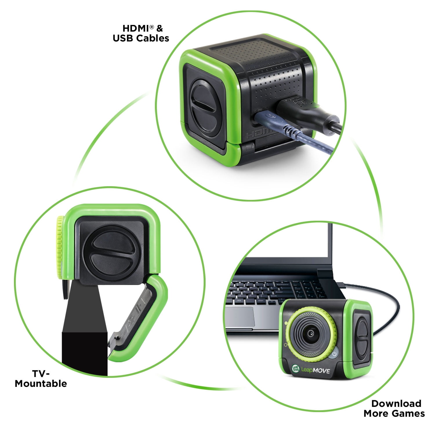 LeapFrog® LeapMove - Système de jeu vidéo d'apprentissage actif - Version francaise, 4-7 Ans