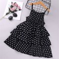 thumbnail image 1 of LOVZFMLL Girls' Summer Sleeveless Printed Round-Neck Embroidery Mesh Princess Bow Skirt, 1 of 7