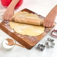 thumbnail image 3 of Wooden Holiday Time Rolling Pin, Natural Beechwood, 3 of 8