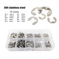 thumbnail image 2 of ruzhgo 580pcs Retaining Rings Convenient External Circlip Stainless Steel Wear-resistant Snap Ring Opening Hook Hardware Assorted Kits Sliver Sliver, 2 of 6
