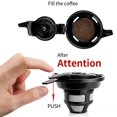 thumbnail image 3 of Filtre à Thé et à Café Réutilisable en Acier Inoxydable pour Remplacement de Panier à 2 pour Hamilton Beach FlexBrew Cafetière Bidirectionnelle, 3 of 8