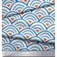 thumbnail image 3 of Soimoi Rayon Fabric Scales Geometric Print Sewing Fabric Yard 56 Inch Wide, 3 of 3