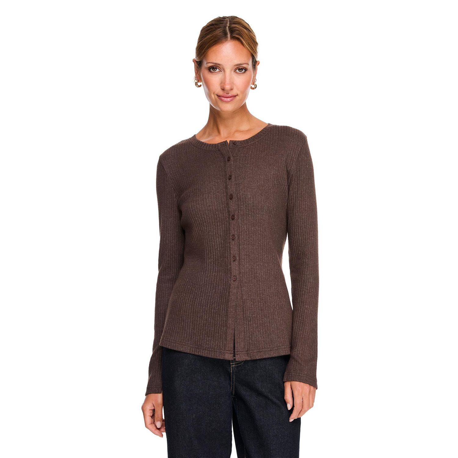 Cardigan côtelé George pour femmes