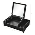 thumbnail image 2 of Gymax 2-in-1 Vanity Dresser w/ Flip-Top Mirror Tabletop Storage Box Makeup Laptop Black, 2 of 10