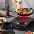thumbnail image 2 of 3500-Watt Induction Hob, 10 Temperature Settings, Newbeew Portable Multifunctional Stove Electric Heater with LCD Display & Knob Control, Powerful Heating Capability (W), 2 of 7