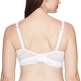 thumbnail image 2 of Bali Womens Lace Desire Wirefree Bra, L, White, 2 of 3