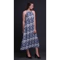 thumbnail image 4 of Bimba Robe de Plage d'Été pour Femmes, Dos Nu, Col Licou, Imprimée Teinture sur Nœuds - Petit, 4 of 6