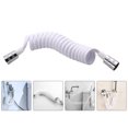 thumbnail image 4 of Bathroom Spring Hose Pu White Flexible Temperature Resistant 1Pcs 78.7X0.5In, 4 of 8