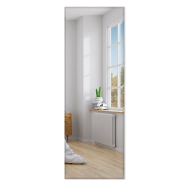 Gymax 43'' x 15'' Wall Mounted Frameless Mirror Full Length Vertically or Horizontally