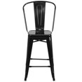 thumbnail image 2 of Bowery Hill Metal 24'' Counter Stool in Black, 2 of 4