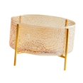 thumbnail image 2 of jifeng Fruit Bowl Fruit Dish Cylindrical with Gold Bracket Portable Fruit Tray Storage Orange, 2 of 9