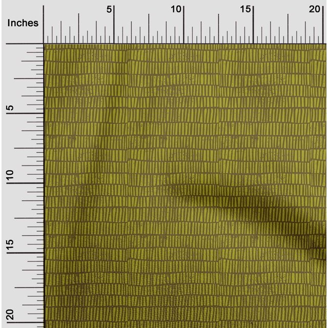 oneOone Polyester Lycra Fabric Uneven Stripe Block Printed Fabric 1 Yard 56 Inch Wide