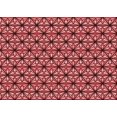 thumbnail image 1 of Ahgly Company Tapis d'Intérieur Rectangulaire Transitionnel Pastel Rouge Rose Lavable à la Machine, 4 Pieds x 6 Pieds, 1 of 7