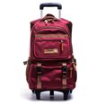 thumbnail image 3 of Student Rolling Backpack Detachable Luggage Wheeled Backpack School Backpack, 3 of 4
