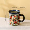 thumbnail image 2 of Flower Mug Ceramic 14oz, Dishwasher & Microwave Safe, Exotic Daisy, 2 of 9