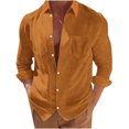 thumbnail image 1 of RKSTN Cardigan pour Homme Décontracté Mode Col Rabattu Chandail Uni Manches Longues Hauts en Coton Décontractés Stylés pour l'Automne, 1 of 9