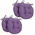 thumbnail image 3 of Coussins de Chaise Ronds Capitonnés en Sergé Uni de 16 Po (Ensemble de 4), 3 of 4