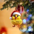 thumbnail image 4 of Meitianfacai Cute Rooster Car Pendant Home Tree Decoration Christmas Tree Ornament Home Decor, 4 of 6