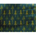 thumbnail image 4 of oneOone Georgette Viscose Fabric Floral & Flying Swan Block Printed Craft Fabric BTY 42 Inch Wide, 4 of 4