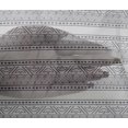 thumbnail image 4 of oneOone Viscose Chiffon Fabric Leaves & Chevron Block Printed Fabric 1 Yard 42 Inch Wide, 4 of 4