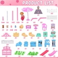 thumbnail image 3 of Énorme Maison de Poupée - 285 Pcs Jouets pour Fille Maison de Poupée à Grande Échelle 12 Pcs Maisonnette avec, 3 of 7