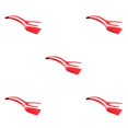 thumbnail image 3 of Ruiboury Easy To Double Sided Spatula Turner Heat Resistant Wide Range Of Uses Made red 5Set, 3 of 6