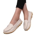 thumbnail image 1 of Dakaela Mocassins pour Femmes à Enfiler, Décontractés, Conduite, Travail, Plats, Bout Rond, Chaussures de Marche, Beige, 8, 1 of 6