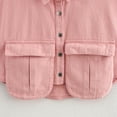 thumbnail image 4 of Veste/veste en Denim Sans Manches à Capuche pour Femmes, Couleur Unie, Grande Poche, 4 of 7