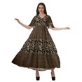 thumbnail image 4 of Moomaya Robes d'Été Imprimées à Manches Courtes pour Femmes, Tenue de Fête Décontractée, 4 of 4