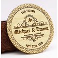 thumbnail image 1 of Custom Engraved Wooden Magnet Personalized Gift 40 Rustic Wedding Save the Date Wooden Magnet, 1 of 2