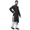 thumbnail image 4 of Atasi Solid Long SleeveKurtaFor Men Mandarin Collar Ethnic LongKurtaFor Boys, 4 of 5